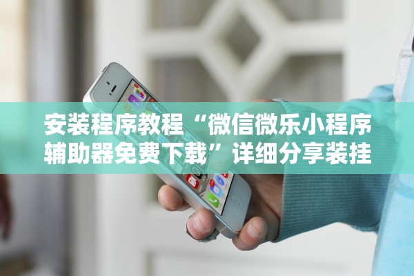 安装程序教程“微信微乐小程序辅助器免费下载”详细分享装挂步骤