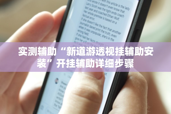实测辅助“新道游透视挂辅助安装”开挂辅助详细步骤