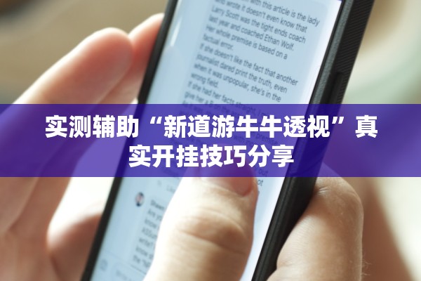 实测辅助“新道游牛牛透视”真实开挂技巧分享