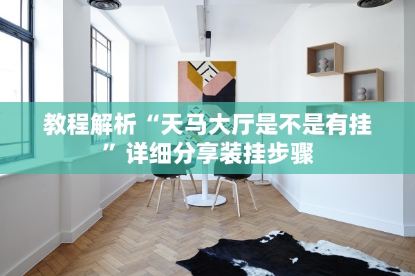 教程解析“天马大厅是不是有挂”详细分享装挂步骤