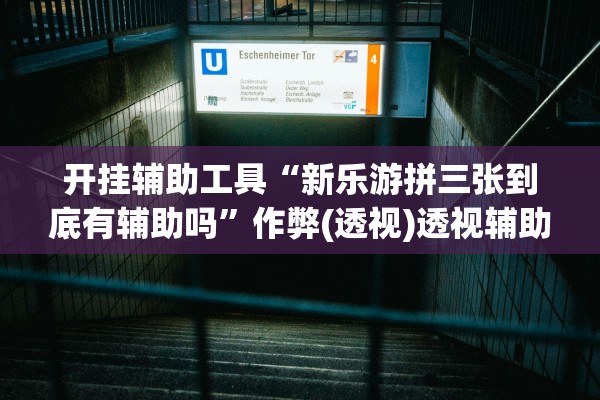 开挂辅助工具“新乐游拼三张到底有辅助吗”作弊(透视)透视辅助 