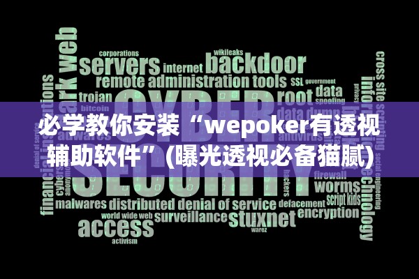 必学教你安装“wepoker有透视辅助软件”(曝光透视必备猫腻)