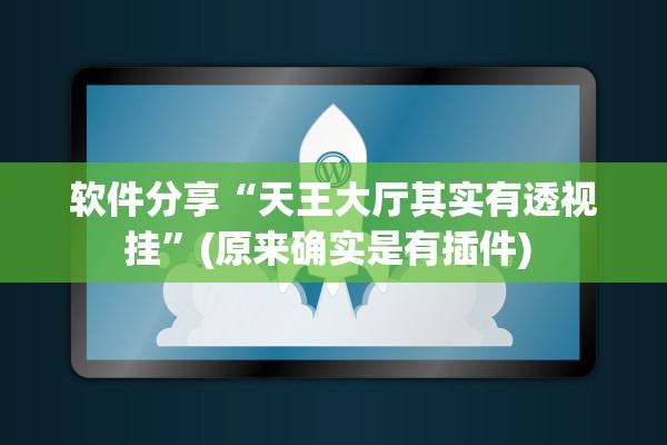 软件分享“天王大厅其实有透视挂”(原来确实是有插件) 