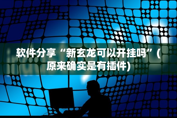 软件分享“新玄龙可以开挂吗”(原来确实是有插件)