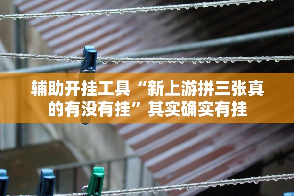 辅助开挂工具“新上游拼三张真的有没有挂”其实确实有挂