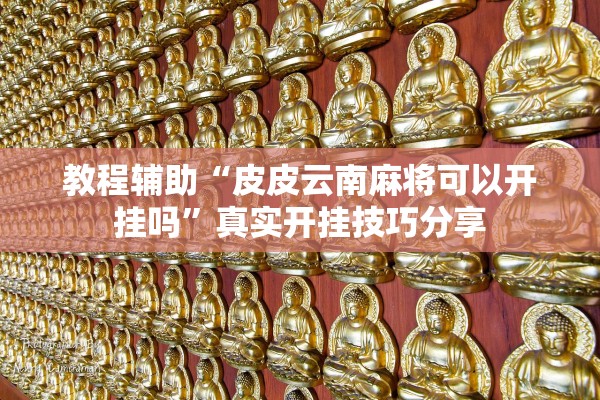 教程辅助“皮皮云南麻将可以开挂吗	”真实开挂技巧分享