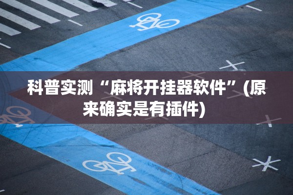 科普实测“麻将开挂器软件	”(原来确实是有插件) 