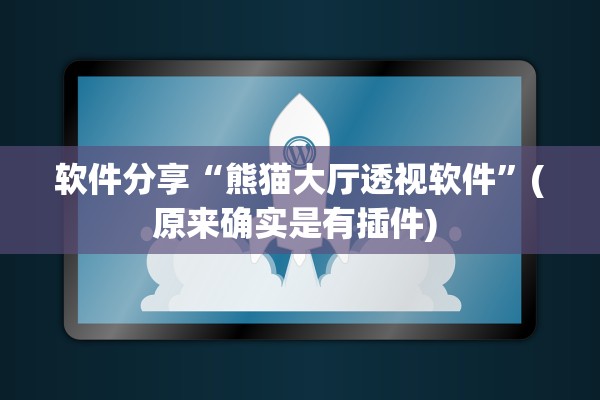 软件分享“熊猫大厅透视软件”(原来确实是有插件) 