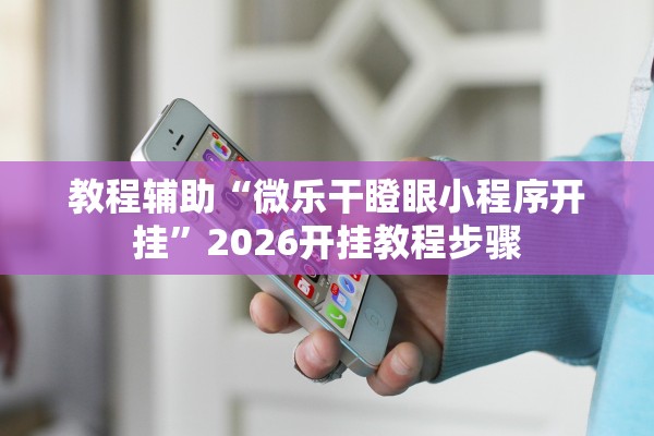 教程辅助“微乐干瞪眼小程序开挂	”2026开挂教程步骤