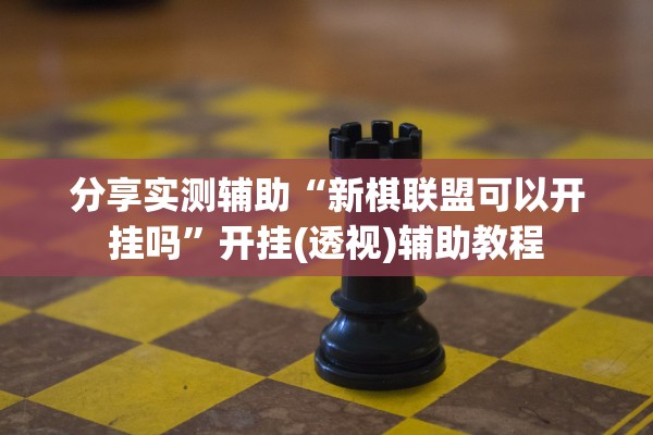 分享实测辅助“新棋联盟可以开挂吗”开挂(透视)辅助教程