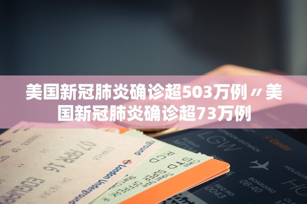 美国新冠肺炎确诊超503万例〃美国新冠肺炎确诊超73万例