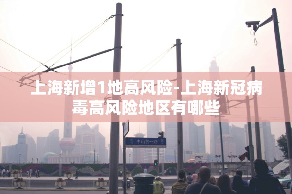 上海新增1地高风险-上海新冠病毒高风险地区有哪些