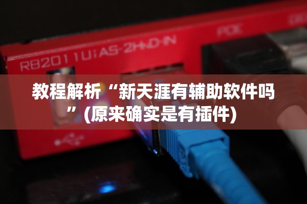 教程解析“新天涯有辅助软件吗”(原来确实是有插件) 
