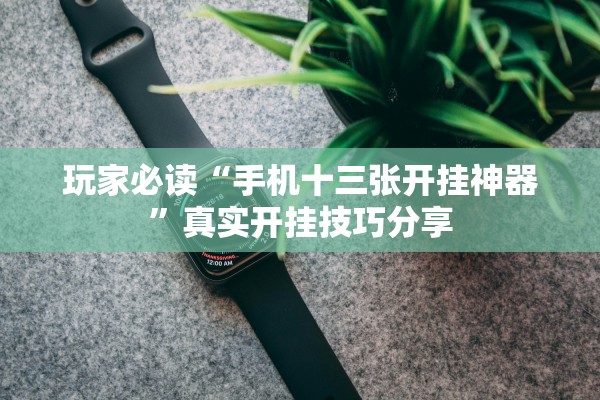 玩家必读“手机十三张开挂神器	”真实开挂技巧分享