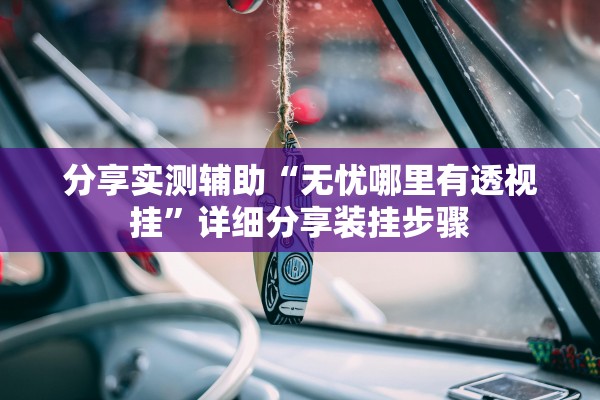 分享实测辅助“无忧哪里有透视挂”详细分享装挂步骤