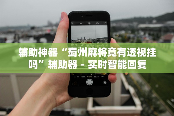 辅助神器“蜀州麻将竟有透视挂吗	”辅助器 – 实时智能回复