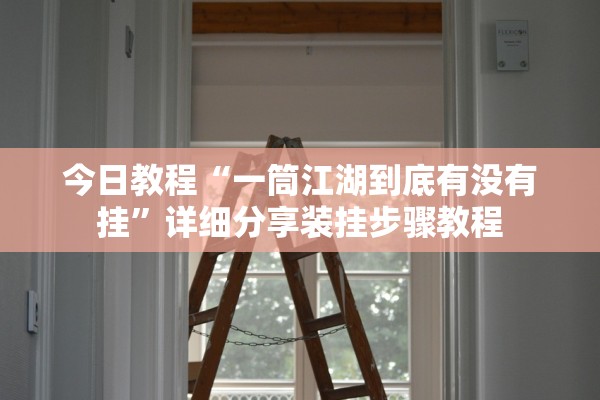 今日教程“一筒江湖到底有没有挂”详细分享装挂步骤教程