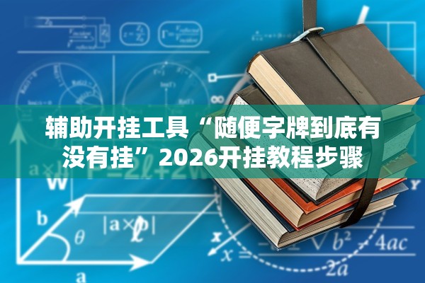 辅助开挂工具“随便字牌到底有没有挂	”2026开挂教程步骤