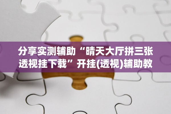 分享实测辅助“晴天大厅拼三张透视挂下载”开挂(透视)辅助教程