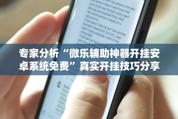 专家分析“微乐辅助神器开挂安卓系统免费”真实开挂技巧分享