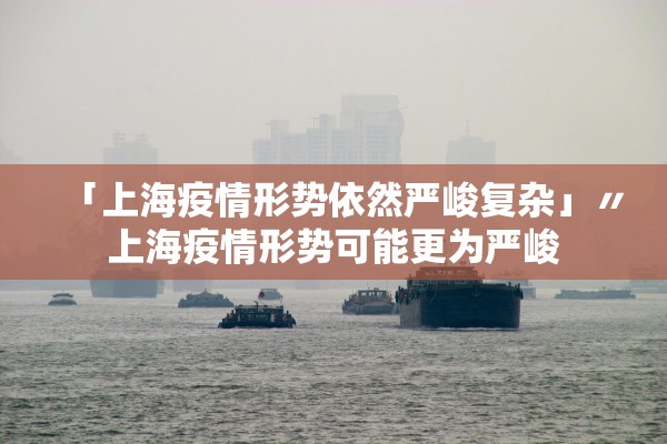 「上海疫情形势依然严峻复杂」〃上海疫情形势可能更为严峻 「上海疫情形势依然严峻复杂」〃上海疫情形势可能更为严峻