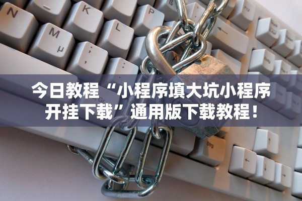 今日教程“小程序填大坑小程序开挂下载”通用版下载教程！