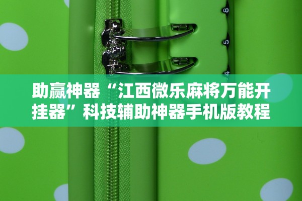 助赢神器“江西微乐麻将万能开挂器”科技辅助神器手机版教程