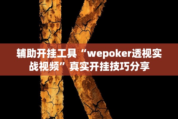 辅助开挂工具“wepoker透视实战视频	”真实开挂技巧分享