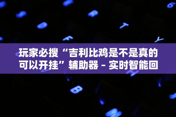 玩家必搜“吉利比鸡是不是真的可以开挂”辅助器 – 实时智能回复