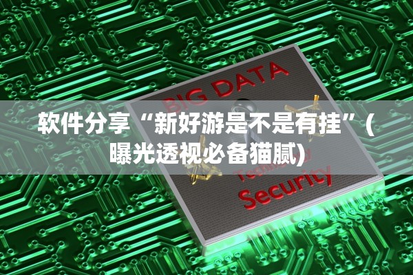 软件分享“新好游是不是有挂”(曝光透视必备猫腻)