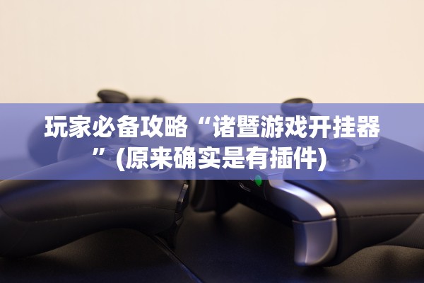 玩家必备攻略“诸暨游戏开挂器	”(原来确实是有插件) 