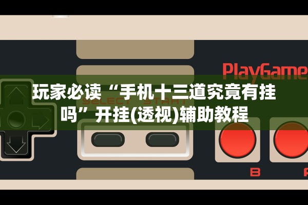 玩家必读“手机十三道究竟有挂吗”开挂(透视)辅助教程