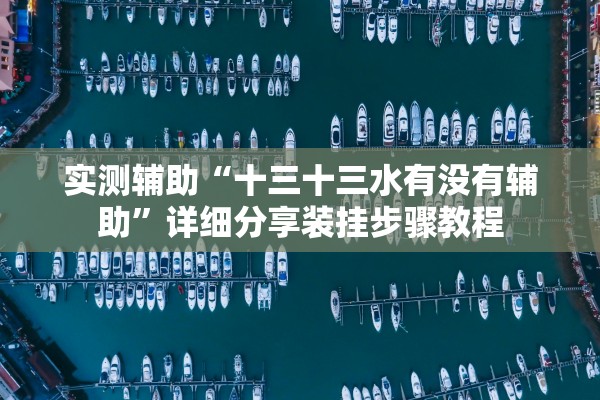 实测辅助“十三十三水有没有辅助	”详细分享装挂步骤教程
