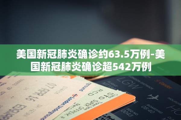 美国新冠肺炎确诊约63.5万例-美国新冠肺炎确诊超542万例