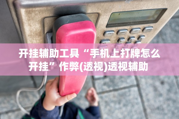 开挂辅助工具“手机上打牌怎么开挂”作弊(透视)透视辅助 
