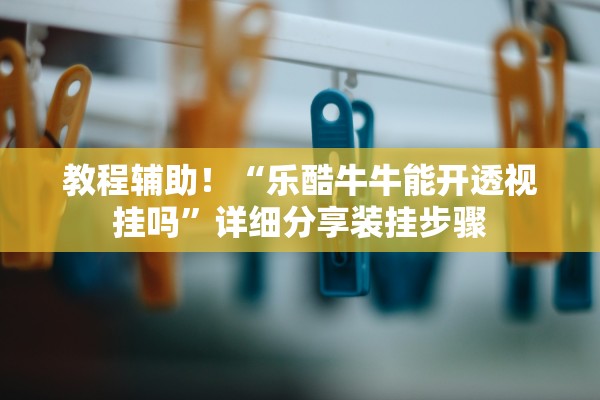 教程辅助！“乐酷牛牛能开透视挂吗”详细分享装挂步骤