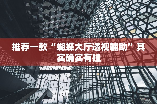 推荐一款“蝴蝶大厅透视辅助	”其实确实有挂