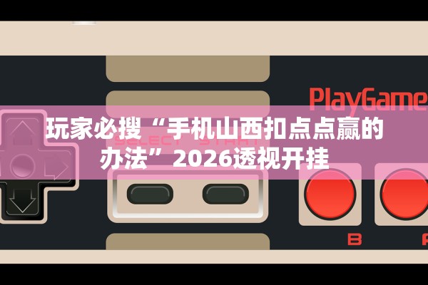 玩家必搜“手机山西扣点点赢的办法”2026透视开挂