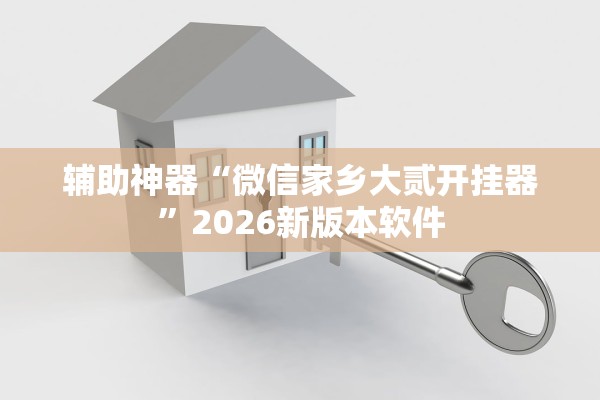 辅助神器“微信家乡大贰开挂器”2026新版本软件