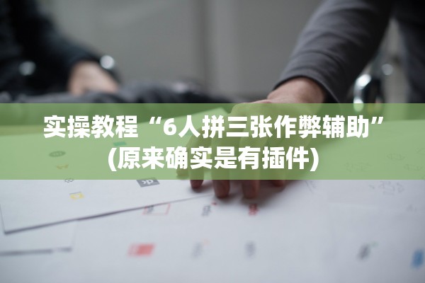 实操教程“6人拼三张作弊辅助”(原来确实是有插件)