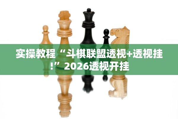 实操教程“斗棋联盟透视+透视挂!	”2026透视开挂