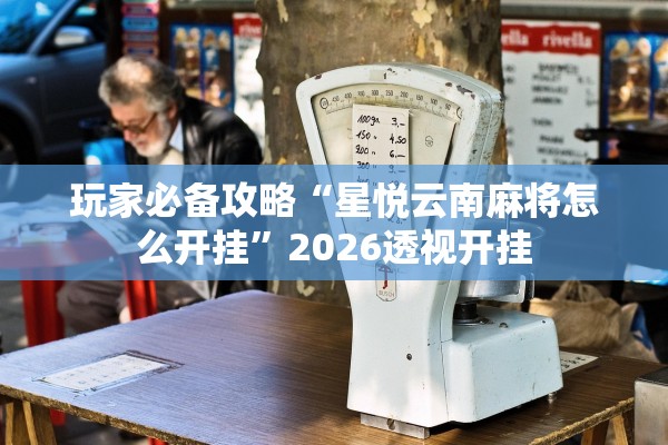 玩家必备攻略“星悦云南麻将怎么开挂”2026透视开挂
