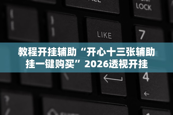 教程开挂辅助“开心十三张辅助挂一键购买”2026透视开挂