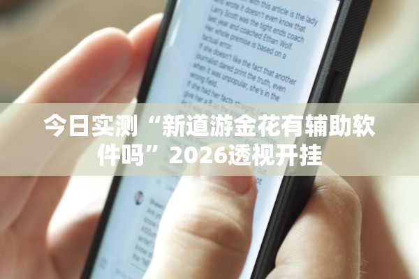 今日实测“新道游金花有辅助软件吗”2026透视开挂