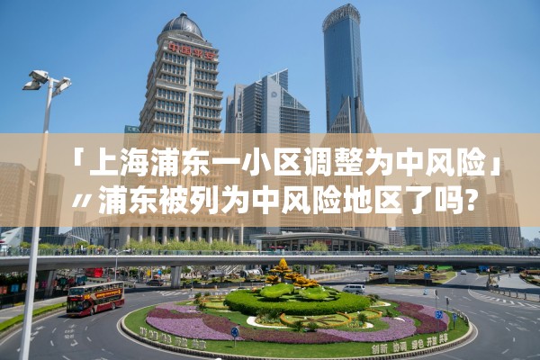 「上海浦东一小区调整为中风险」〃浦东被列为中风险地区了吗? 「上海浦东一小区调整为中风险」〃浦东被列为中风险地区了吗?
