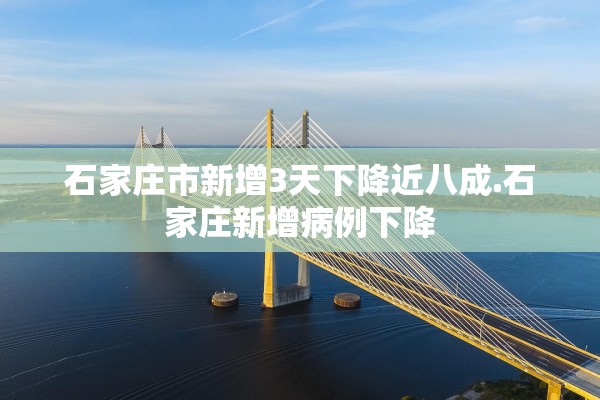 石家庄市新增3天下降近八成.石家庄新增病例下降 石家庄市新增3天下降近八成.石家庄新增病例下降