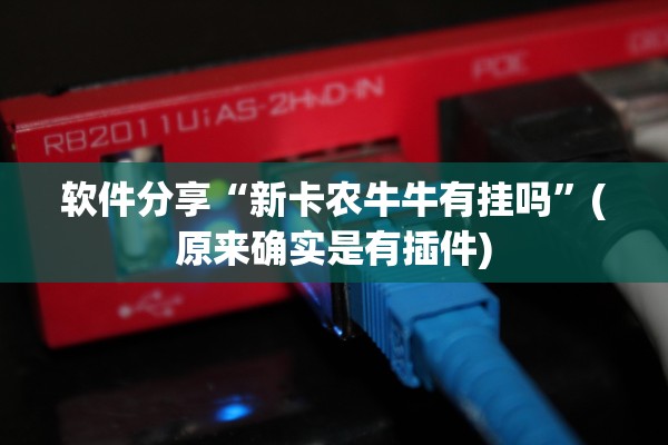 软件分享“新卡农牛牛有挂吗”(原来确实是有插件)