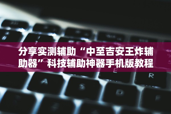 分享实测辅助“中至吉安王炸辅助器	”科技辅助神器手机版教程