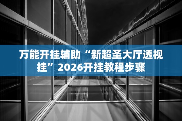 万能开挂辅助“新超圣大厅透视挂”2026开挂教程步骤