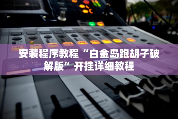 安装程序教程“白金岛跑胡子破解版	”开挂详细教程